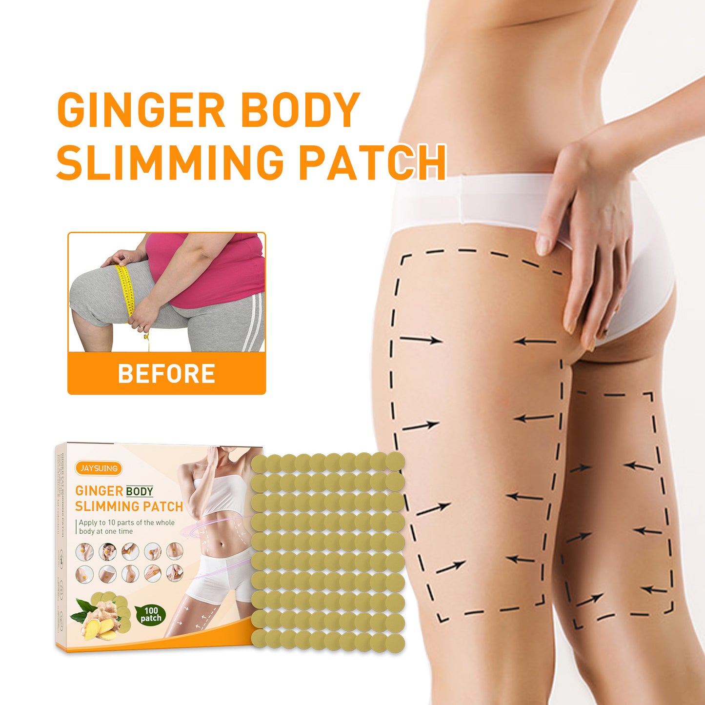 Ginger Slimming Paste Shaping Light Body Acupoint