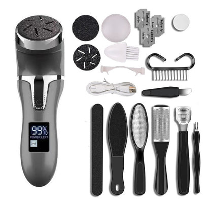 LCD Digital Display Electric Vacuum Cleaner Foot Scrubber Exfoliating Pedicure Beauty Supplies Gadgets